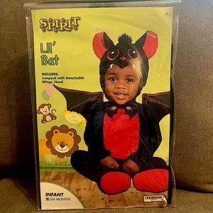 Infant Lil’ Bat Halloween Costume Size 0-6 months, New Never Worn
